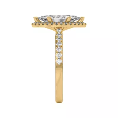Estelle Classic Pavé Cathedral Halo Engagement Ring