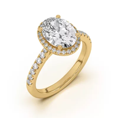 Estelle Classic Pavé Cathedral Halo Engagement Ring