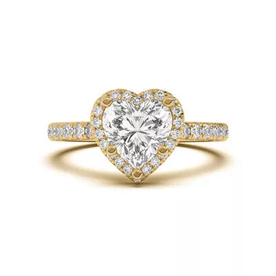 Estelle Classic Pavé Cathedral Halo Engagement Ring