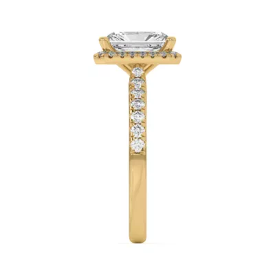 Estelle Classic Pavé Cathedral Halo Engagement Ring
