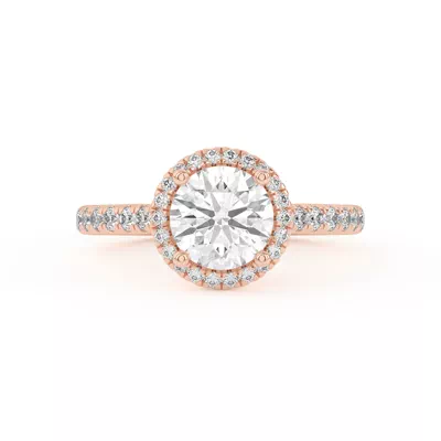 Estelle Classic Pavé Cathedral Halo Engagement Ring
