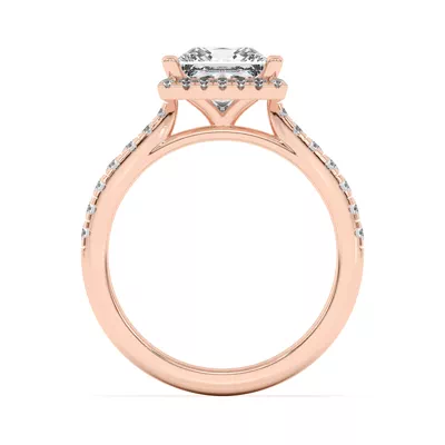 Estelle Classic Pavé Cathedral Halo Engagement Ring