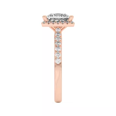 Estelle Classic Pavé Cathedral Halo Engagement Ring