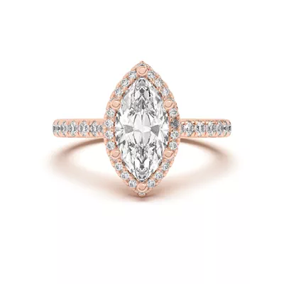 Estelle Classic Pavé Cathedral Halo Engagement Ring