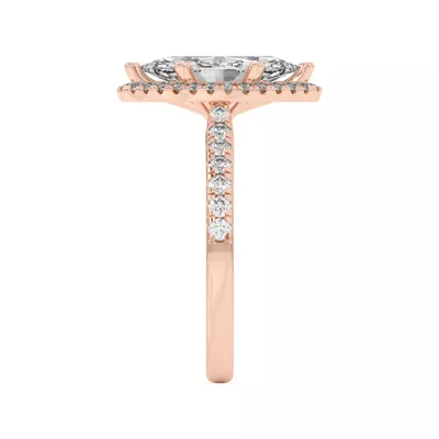 Estelle Classic Pavé Cathedral Halo Engagement Ring