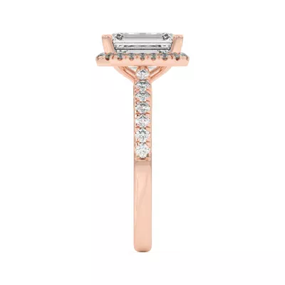 Estelle Classic Pavé Cathedral Halo Engagement Ring