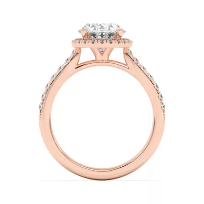 Estelle Classic Pavé Cathedral Halo Engagement Ring