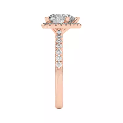 Estelle Classic Pavé Cathedral Halo Engagement Ring