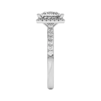 Estelle Classic Pavé Cathedral Halo Engagement Ring