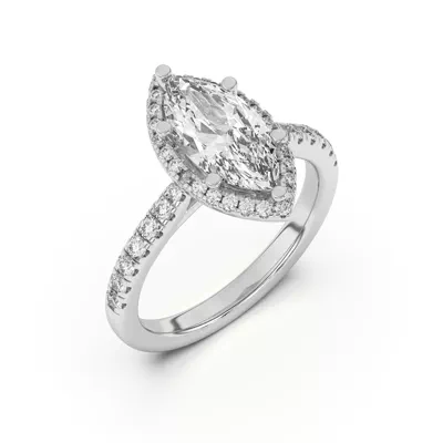 Estelle Classic Pavé Cathedral Halo Engagement Ring