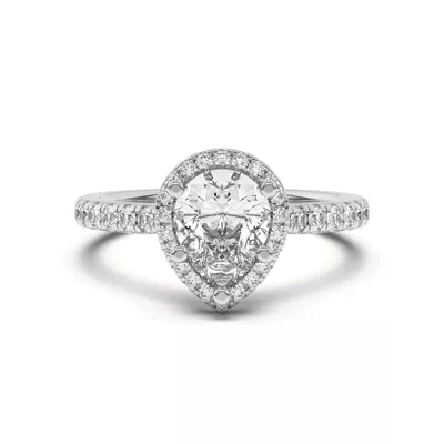 Estelle Classic Pavé Cathedral Halo Engagement Ring