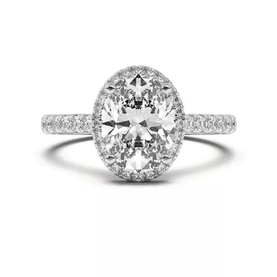 Estelle Classic Pavé Cathedral Halo Engagement Ring
