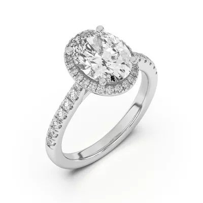 Estelle Classic Pavé Cathedral Halo Engagement Ring