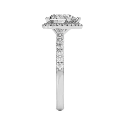 Estelle Classic Pavé Cathedral Halo Engagement Ring
