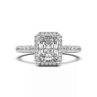 Estelle Classic Pavé Cathedral Halo Engagement Ring
