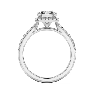 Estelle Classic Pavé Cathedral Halo Engagement Ring