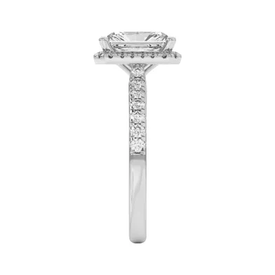 Estelle Classic Pavé Cathedral Halo Engagement Ring
