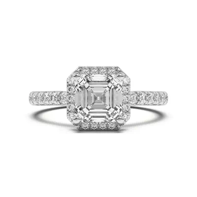 Estelle Classic Pavé Cathedral Halo Engagement Ring