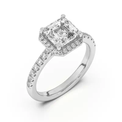 Estelle Classic Pavé Cathedral Halo Engagement Ring
