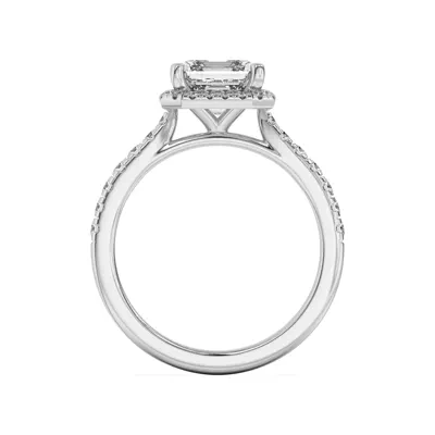 Estelle Classic Pavé Cathedral Halo Engagement Ring