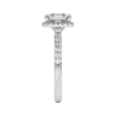 Estelle Classic Pavé Cathedral Halo Engagement Ring