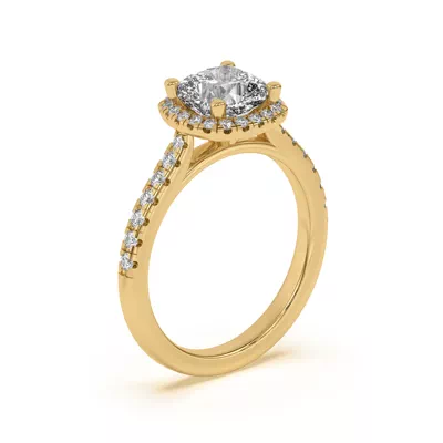 Estelle Classic Pavé Cathedral Halo Engagement Ring