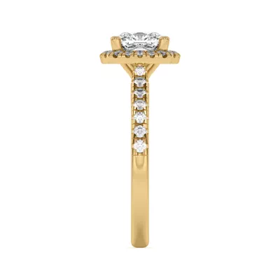 Estelle Classic Pavé Cathedral Halo Engagement Ring