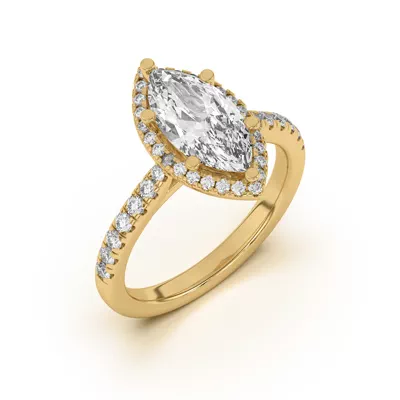 Estelle Classic Pavé Cathedral Halo Engagement Ring