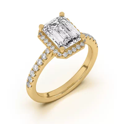 Estelle Classic Pavé Cathedral Halo Engagement Ring