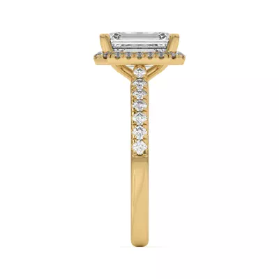 Estelle Classic Pavé Cathedral Halo Engagement Ring
