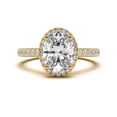 Estelle Classic Pavé Cathedral Halo Engagement Ring