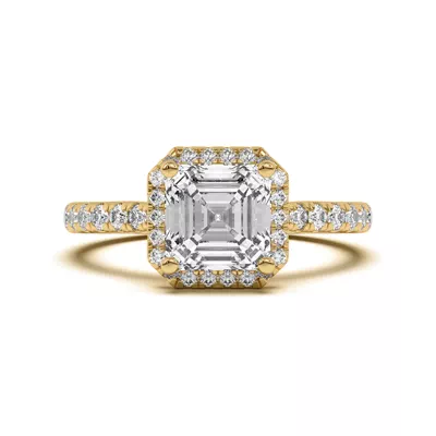 Estelle Classic Pavé Cathedral Halo Engagement Ring