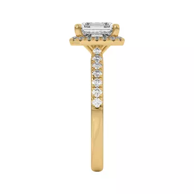 Estelle Classic Pavé Cathedral Halo Engagement Ring