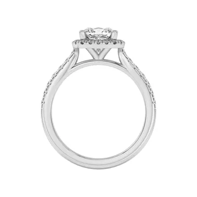 Estelle Classic Pavé Cathedral Halo Engagement Ring