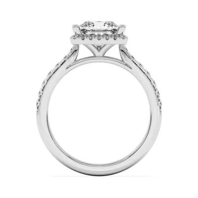 Estelle Classic Pavé Cathedral Halo Engagement Ring