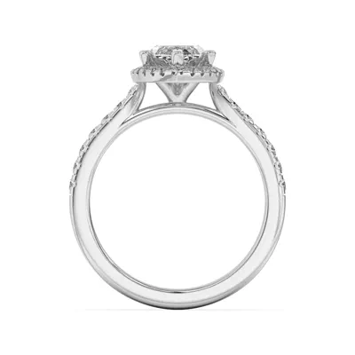 Estelle Classic Pavé Cathedral Halo Engagement Ring