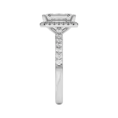 Estelle Classic Pavé Cathedral Halo Engagement Ring