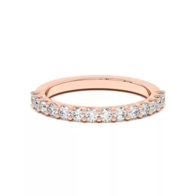 Wave Prong Pavé Band