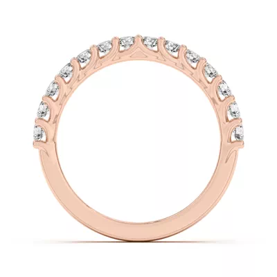 Wave Prong Pavé Band