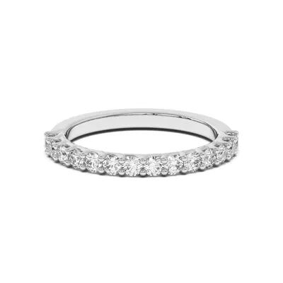 Wave Prong Pavé Band