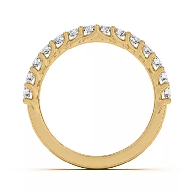 Wave Prong Pavé Band