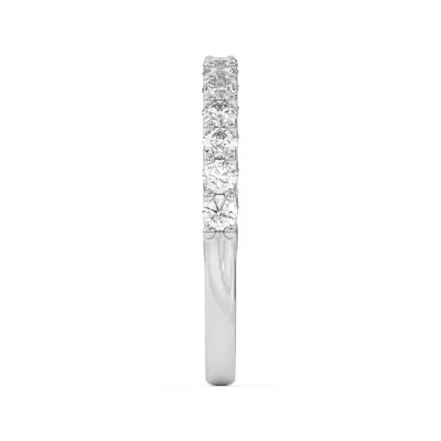 Wave Prong Pavé Band