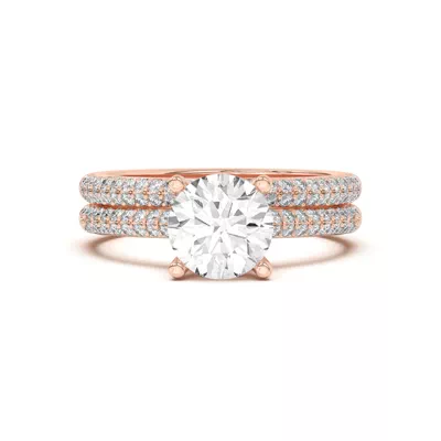 Ingrid Double Row Pavé Band