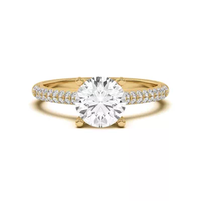 Ingrid Double Row Pavé Engagement Ring