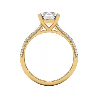 Ingrid Double Row Pavé Engagement Ring