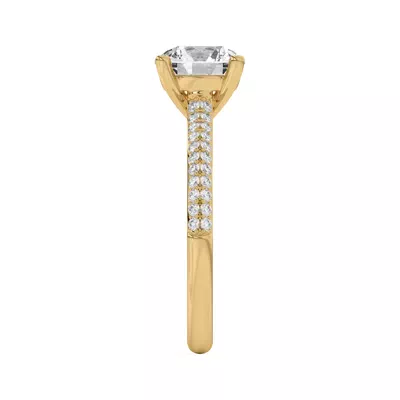 Ingrid Double Row Pavé Engagement Ring