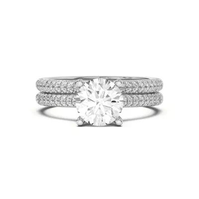 Ingrid Double Row Pavé Band