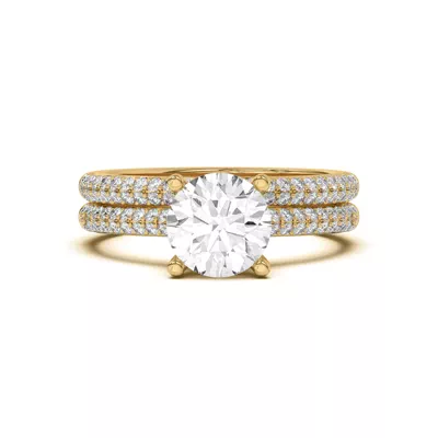 Ingrid Double Row Pavé Band