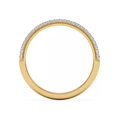 Ingrid Double Row Pavé Band