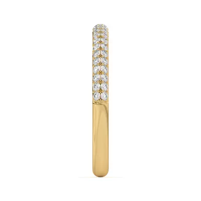 Ingrid Double Row Pavé Band